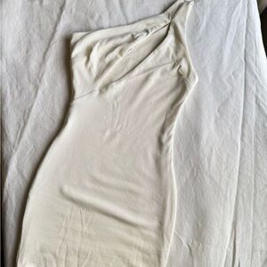 Fashion Nova white cutout strap dress soft S/M